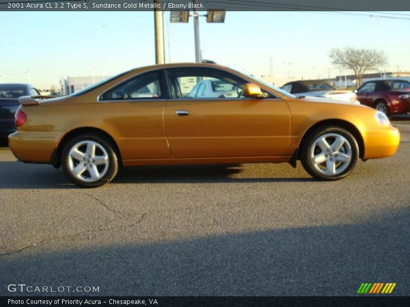 Sundance Gold Metallic / Ebony Black 2001 Acura CL 3.2 Type S