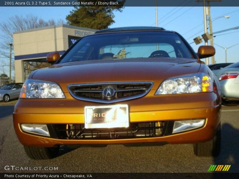 Sundance Gold Metallic / Ebony Black 2001 Acura CL 3.2 Type S