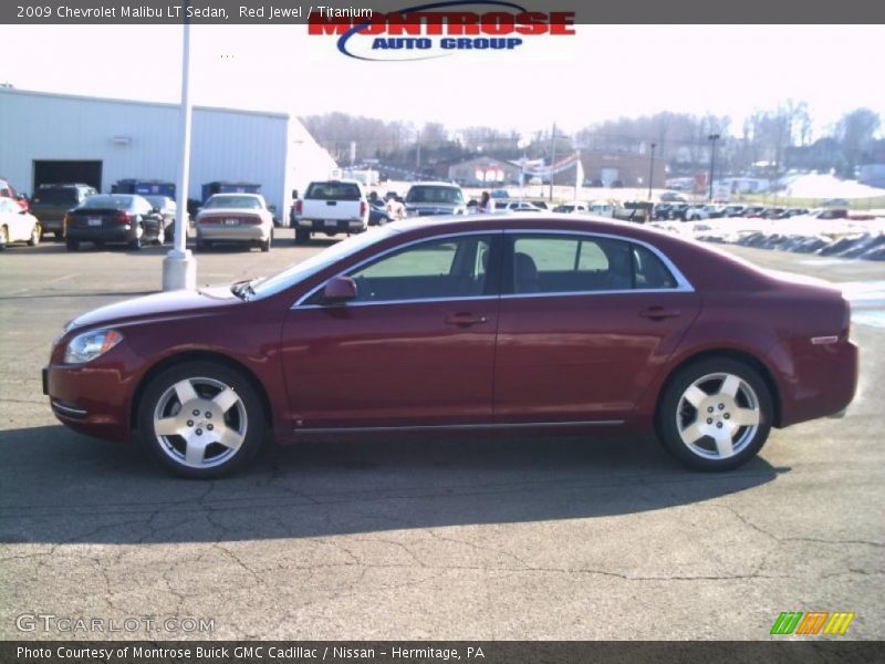 Red Jewel / Titanium 2009 Chevrolet Malibu LT Sedan