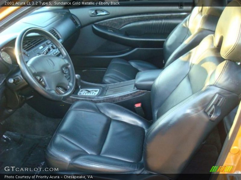 Sundance Gold Metallic / Ebony Black 2001 Acura CL 3.2 Type S