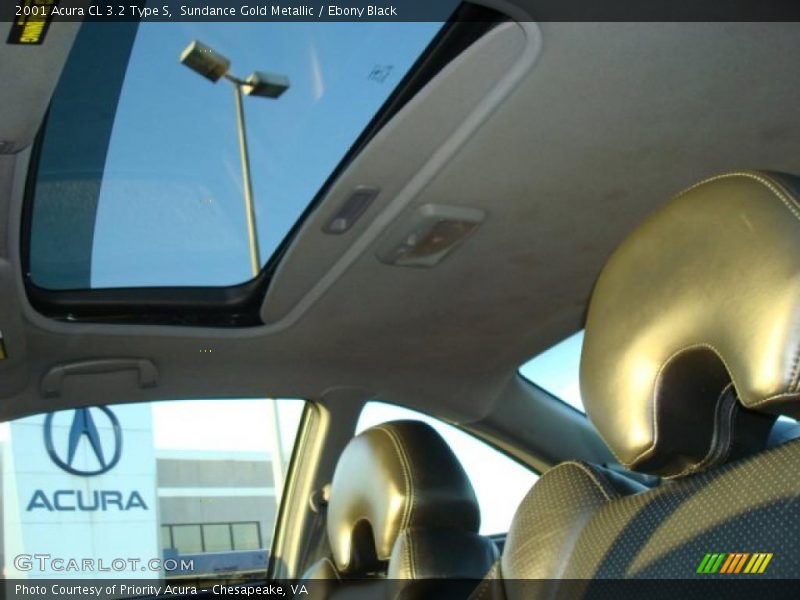 Sundance Gold Metallic / Ebony Black 2001 Acura CL 3.2 Type S
