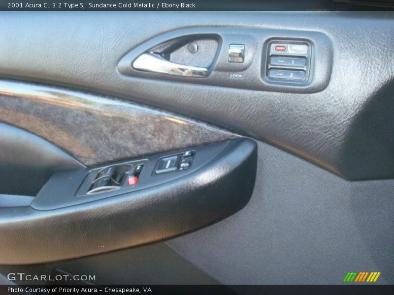 Sundance Gold Metallic / Ebony Black 2001 Acura CL 3.2 Type S