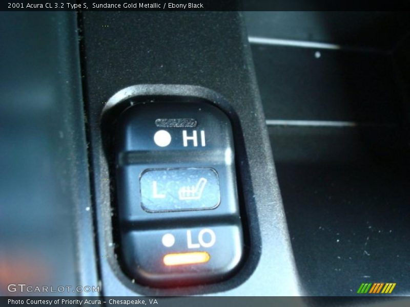 Sundance Gold Metallic / Ebony Black 2001 Acura CL 3.2 Type S