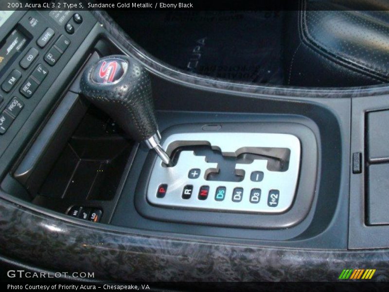 Sundance Gold Metallic / Ebony Black 2001 Acura CL 3.2 Type S