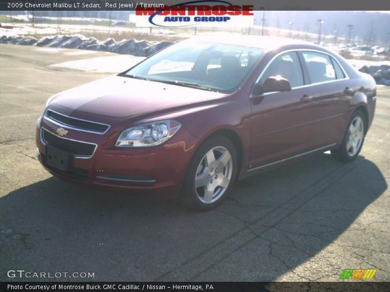 Red Jewel / Titanium 2009 Chevrolet Malibu LT Sedan