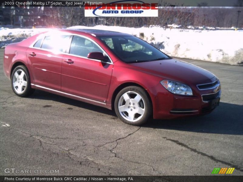 Red Jewel / Titanium 2009 Chevrolet Malibu LT Sedan