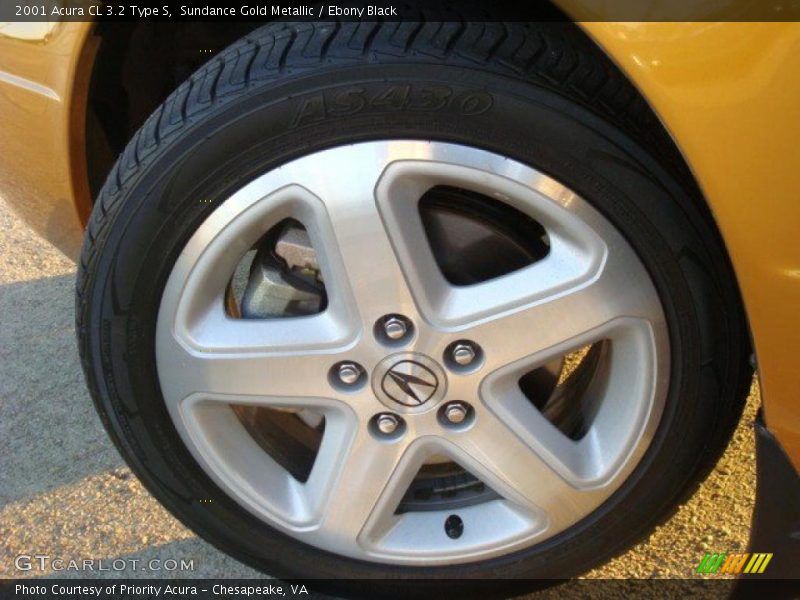 Sundance Gold Metallic / Ebony Black 2001 Acura CL 3.2 Type S