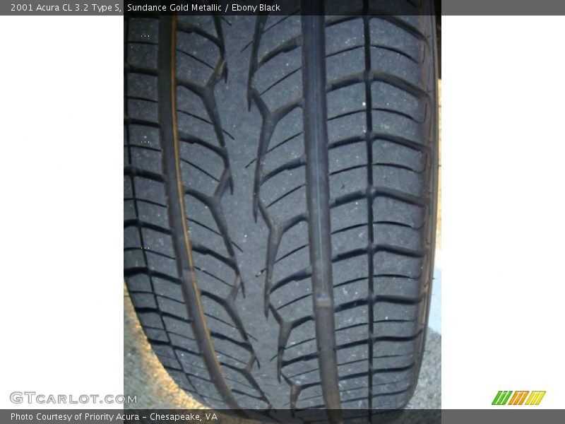 Sundance Gold Metallic / Ebony Black 2001 Acura CL 3.2 Type S