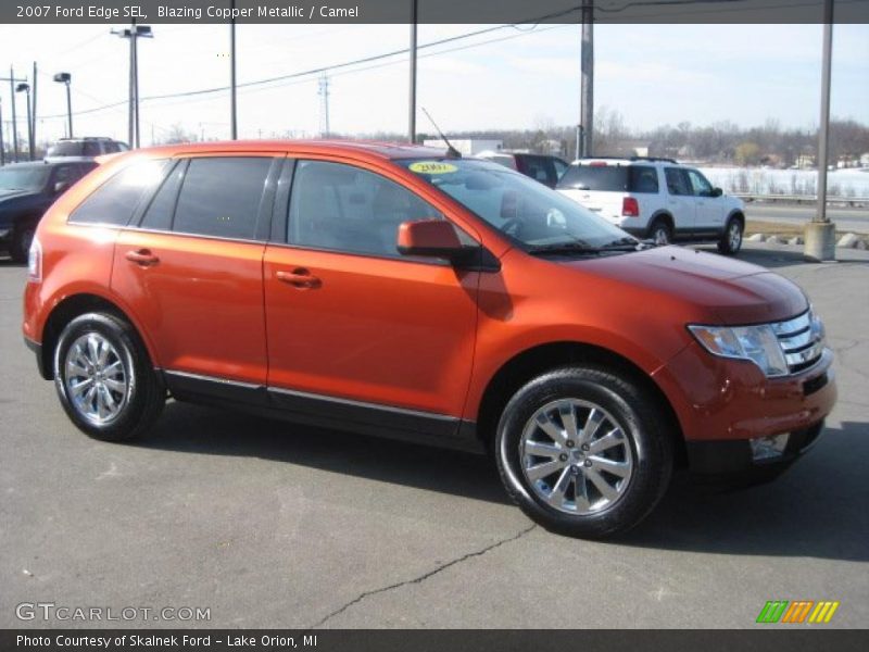 Blazing Copper Metallic / Camel 2007 Ford Edge SEL