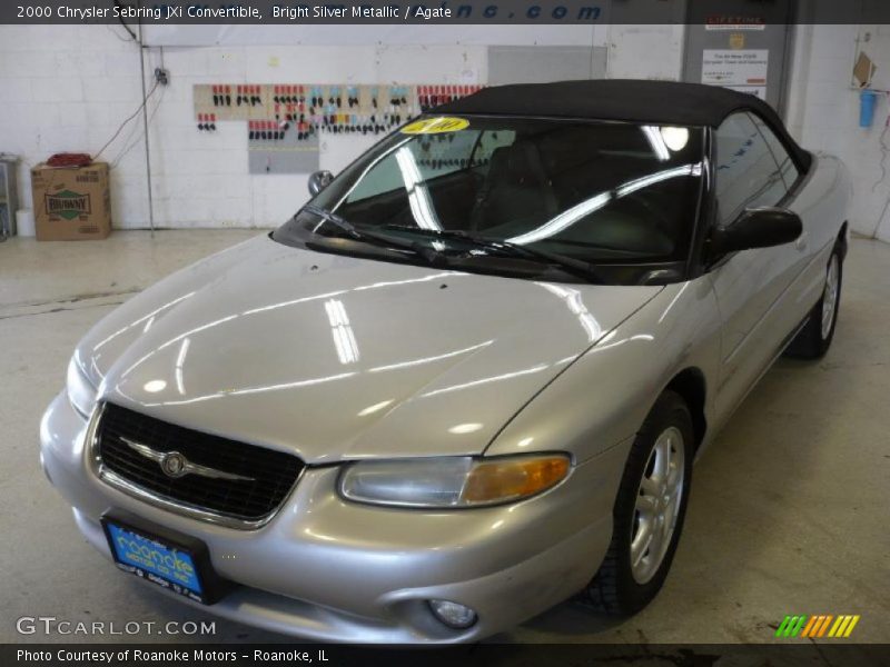 Bright Silver Metallic / Agate 2000 Chrysler Sebring JXi Convertible