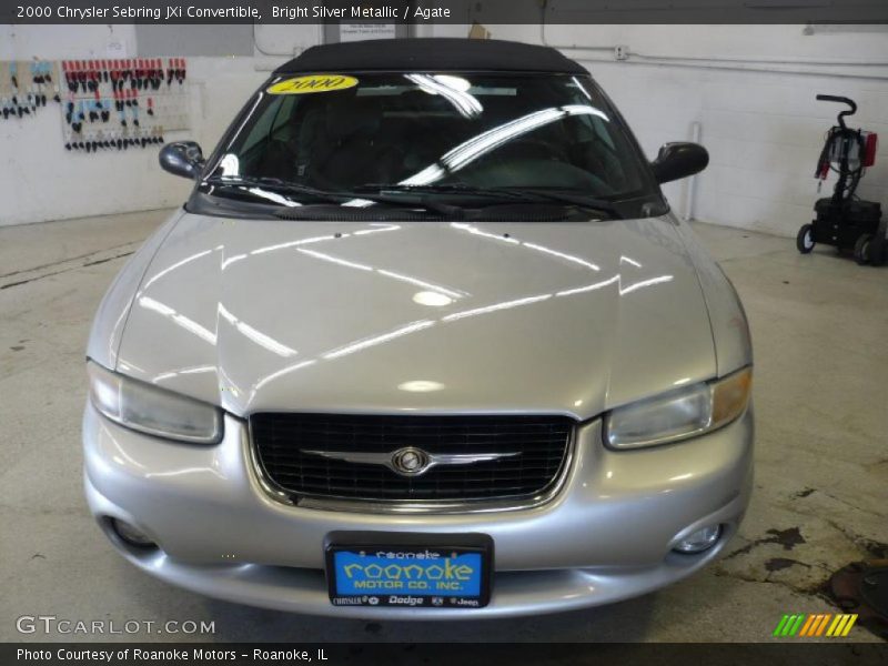 Bright Silver Metallic / Agate 2000 Chrysler Sebring JXi Convertible