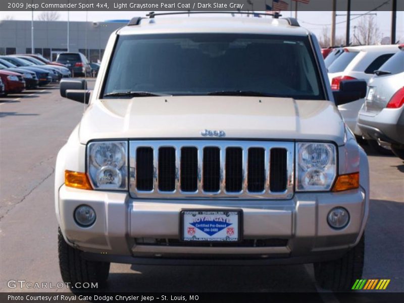 Light Graystone Pearl Coat / Dark Slate Gray 2009 Jeep Commander Sport 4x4