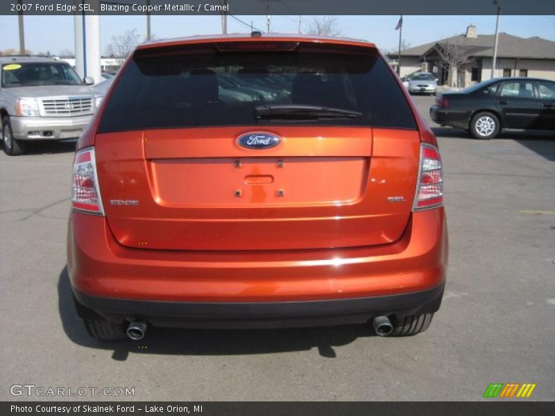 Blazing Copper Metallic / Camel 2007 Ford Edge SEL