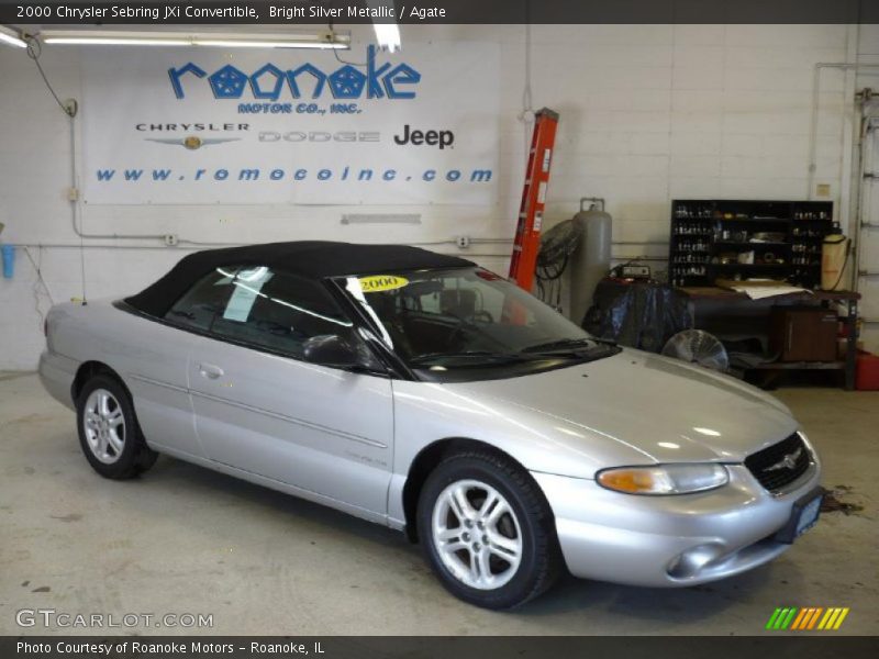 Bright Silver Metallic / Agate 2000 Chrysler Sebring JXi Convertible