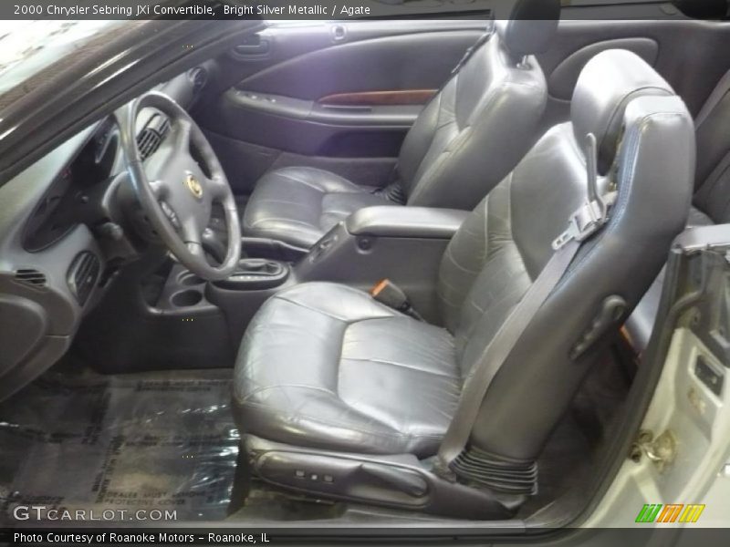 Bright Silver Metallic / Agate 2000 Chrysler Sebring JXi Convertible