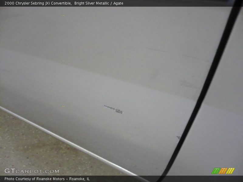 Bright Silver Metallic / Agate 2000 Chrysler Sebring JXi Convertible