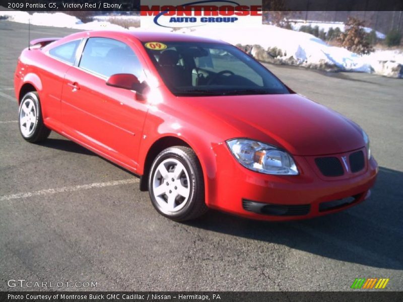 Victory Red / Ebony 2009 Pontiac G5
