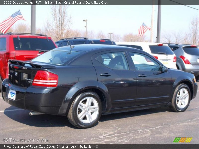 Brilliant Black Crystal Pearl / Dark Slate Gray 2009 Dodge Avenger R/T