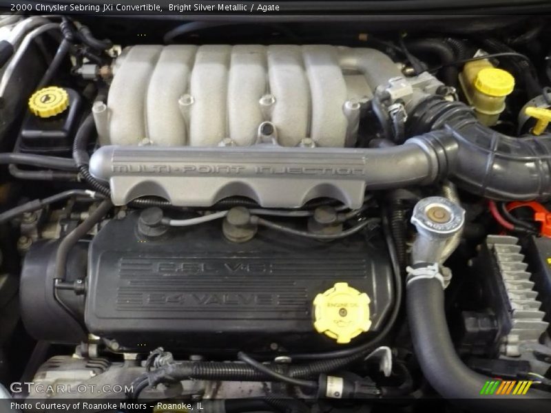 Bright Silver Metallic / Agate 2000 Chrysler Sebring JXi Convertible