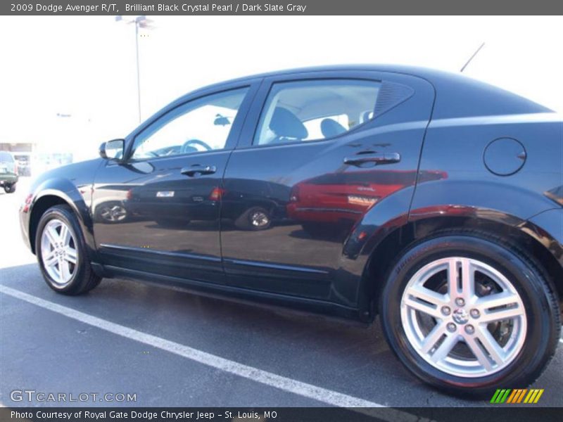 Brilliant Black Crystal Pearl / Dark Slate Gray 2009 Dodge Avenger R/T