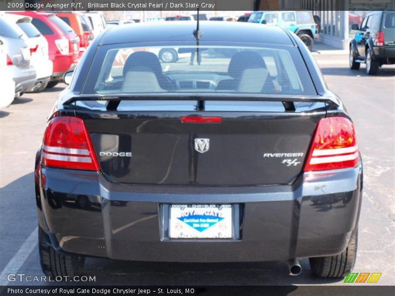 Brilliant Black Crystal Pearl / Dark Slate Gray 2009 Dodge Avenger R/T