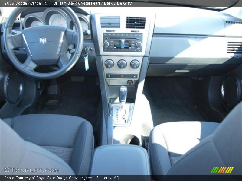 Brilliant Black Crystal Pearl / Dark Slate Gray 2009 Dodge Avenger R/T