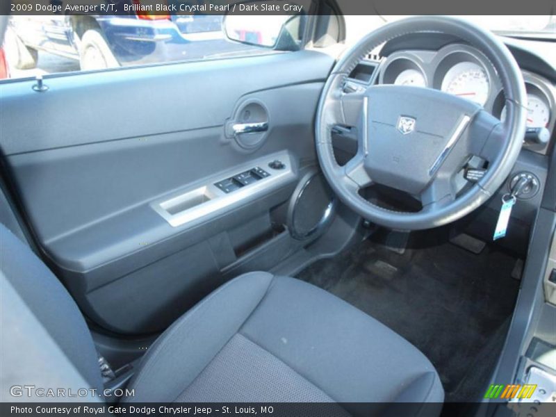 Brilliant Black Crystal Pearl / Dark Slate Gray 2009 Dodge Avenger R/T