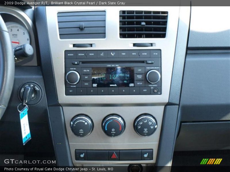 Brilliant Black Crystal Pearl / Dark Slate Gray 2009 Dodge Avenger R/T