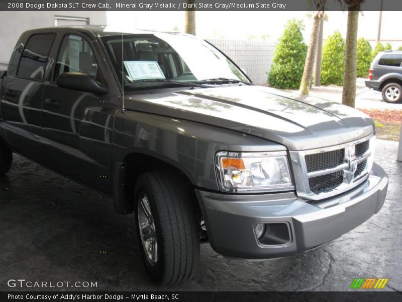 Mineral Gray Metallic / Dark Slate Gray/Medium Slate Gray 2008 Dodge Dakota SLT Crew Cab