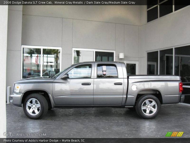 Mineral Gray Metallic / Dark Slate Gray/Medium Slate Gray 2008 Dodge Dakota SLT Crew Cab