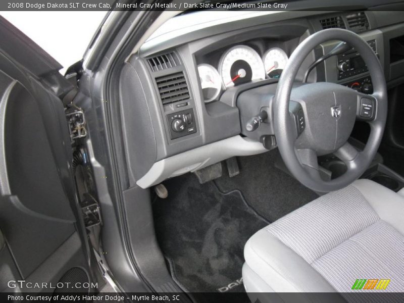 Mineral Gray Metallic / Dark Slate Gray/Medium Slate Gray 2008 Dodge Dakota SLT Crew Cab