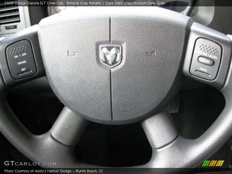 Mineral Gray Metallic / Dark Slate Gray/Medium Slate Gray 2008 Dodge Dakota SLT Crew Cab
