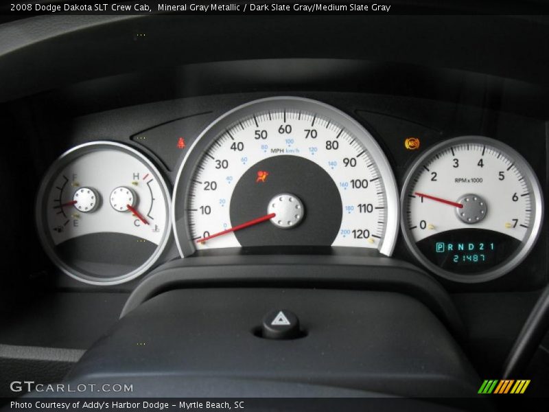 Mineral Gray Metallic / Dark Slate Gray/Medium Slate Gray 2008 Dodge Dakota SLT Crew Cab