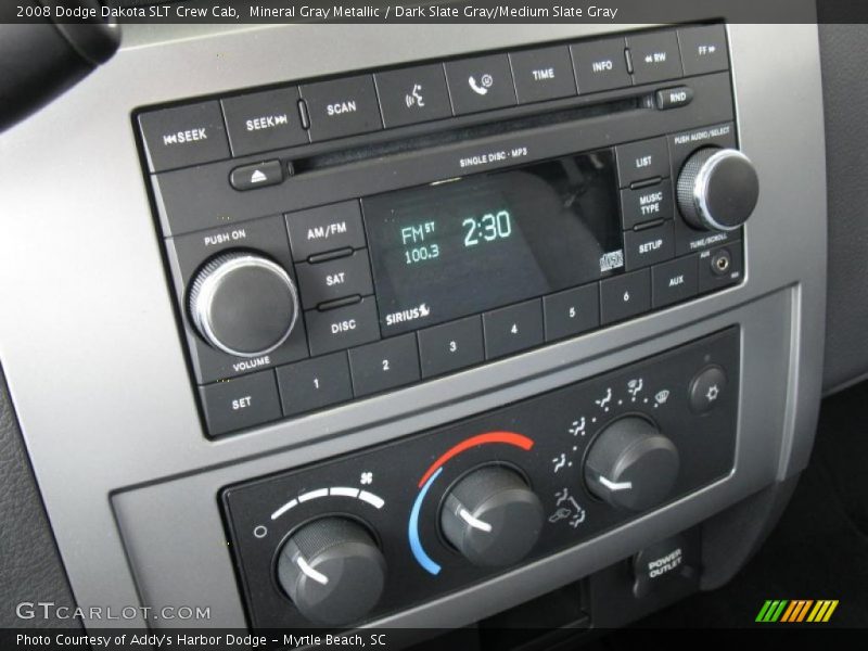 Mineral Gray Metallic / Dark Slate Gray/Medium Slate Gray 2008 Dodge Dakota SLT Crew Cab