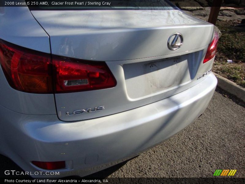 Glacier Frost Pearl / Sterling Gray 2008 Lexus IS 250 AWD