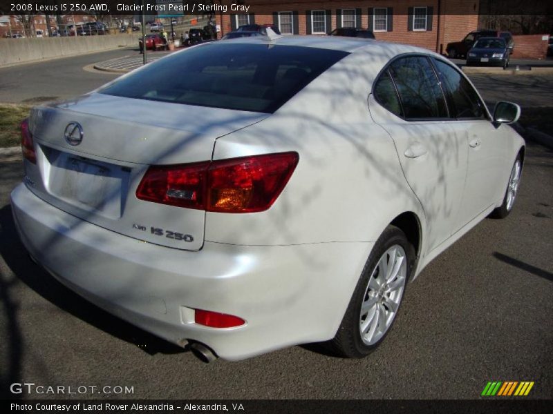 Glacier Frost Pearl / Sterling Gray 2008 Lexus IS 250 AWD