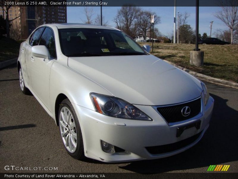 Glacier Frost Pearl / Sterling Gray 2008 Lexus IS 250 AWD
