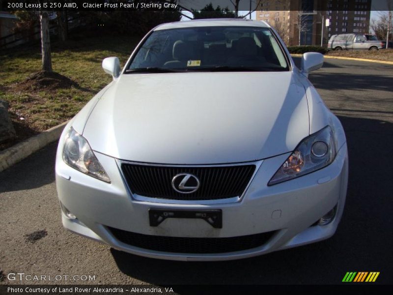 Glacier Frost Pearl / Sterling Gray 2008 Lexus IS 250 AWD