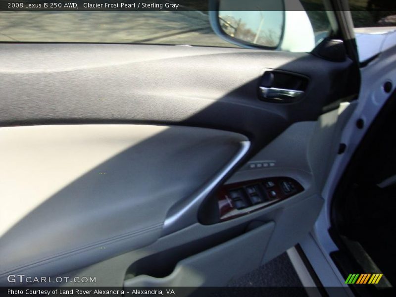 Glacier Frost Pearl / Sterling Gray 2008 Lexus IS 250 AWD