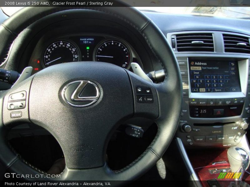 Glacier Frost Pearl / Sterling Gray 2008 Lexus IS 250 AWD