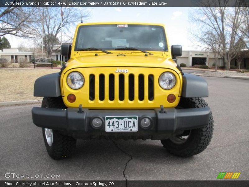 Detonator Yellow / Dark Slate Gray/Medium Slate Gray 2008 Jeep Wrangler Rubicon 4x4