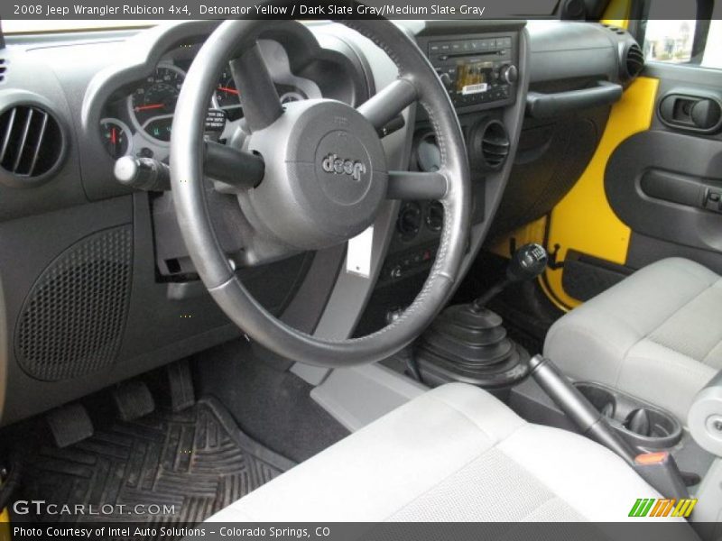 Detonator Yellow / Dark Slate Gray/Medium Slate Gray 2008 Jeep Wrangler Rubicon 4x4