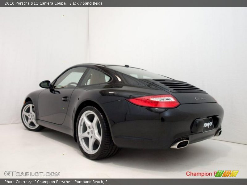 Black / Sand Beige 2010 Porsche 911 Carrera Coupe