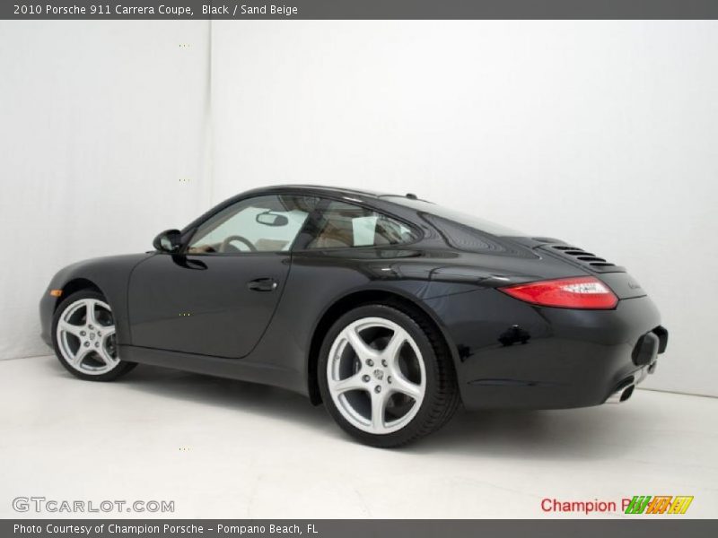 Black / Sand Beige 2010 Porsche 911 Carrera Coupe