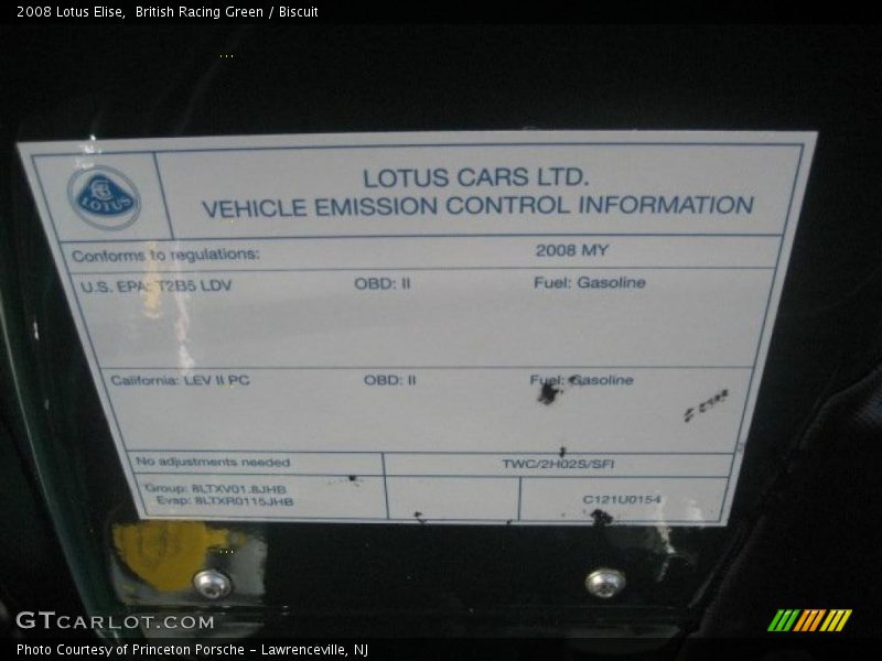 British Racing Green / Biscuit 2008 Lotus Elise
