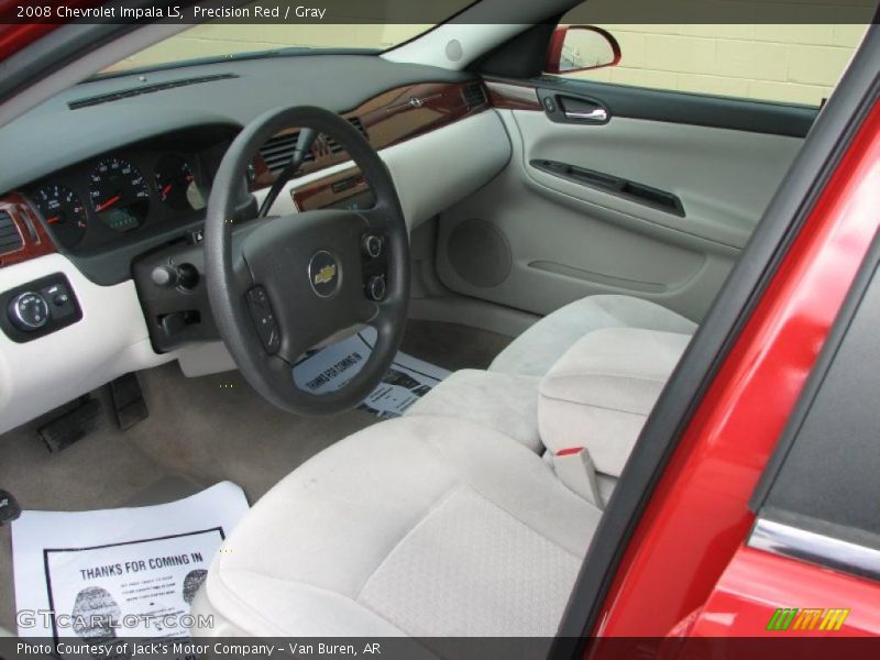 Precision Red / Gray 2008 Chevrolet Impala LS