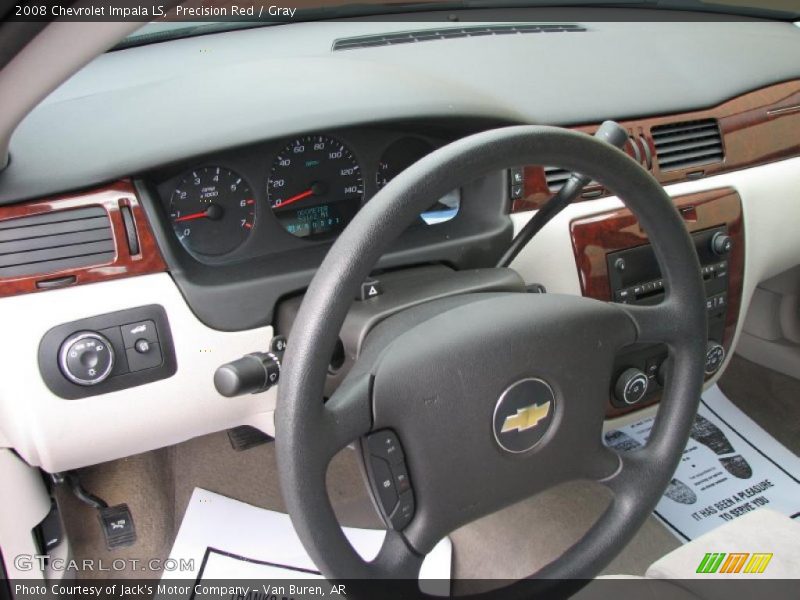 Precision Red / Gray 2008 Chevrolet Impala LS