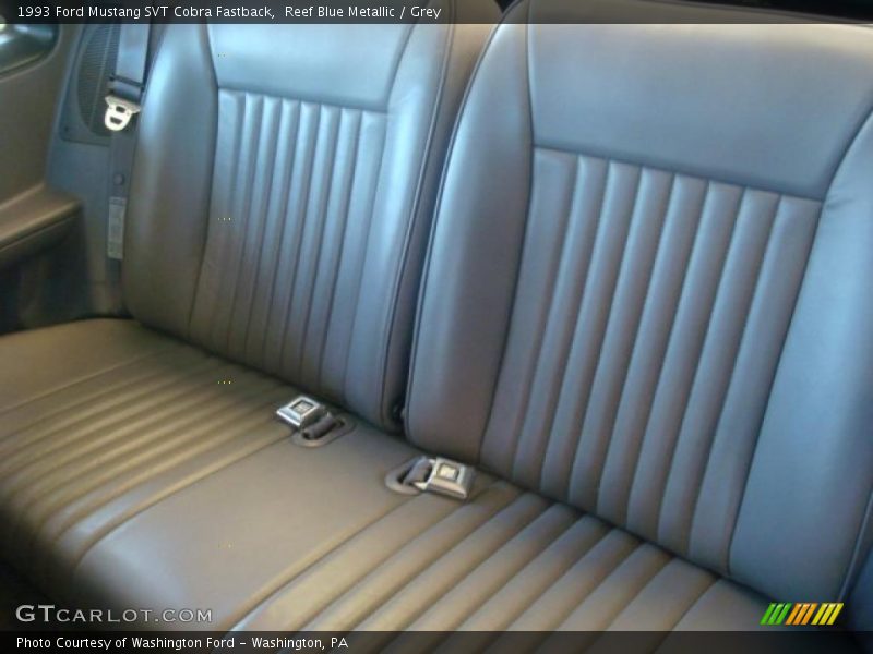 Reef Blue Metallic / Grey 1993 Ford Mustang SVT Cobra Fastback
