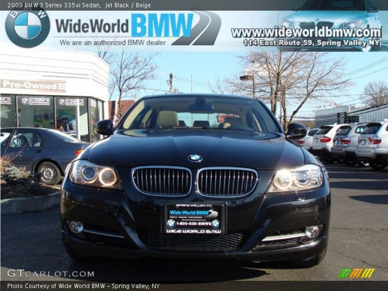 Jet Black / Beige 2009 BMW 3 Series 335xi Sedan