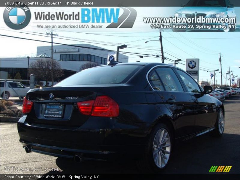 Jet Black / Beige 2009 BMW 3 Series 335xi Sedan